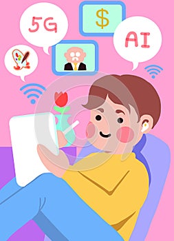 Thechnology with human in lifestyle