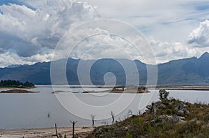 Theewaterskloof Dam and Theewaters Nature Reserve mountains