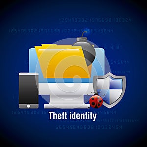 Theft identity computer digital technology virus mobile