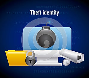 Theft identity computer technology folder camera security