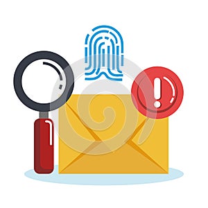 Theft identity set icons