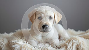 Their innocent stare melts hearts, capturing the essence of puppyhood with purity photo