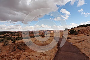 Thel canyon in the Navajo Reservation