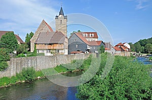 Themar,Werra River,Thuringian Forest,Germany photo