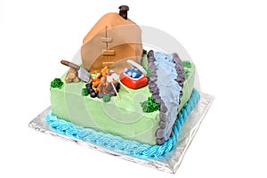 Theme Camping Cake