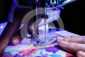 The theme of needlework , sewing, dressmaking, sewing machine