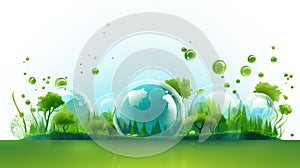 The theme of World Ozone Day is to protect the earth and protect the environment,AI generated.
