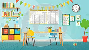 Themed Wall Calendars for Creative Classrooms photo