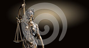 Themis Statue Justice Scales Law Lawyer Business Concept