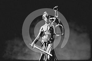 Themis statue justice scales legal and law