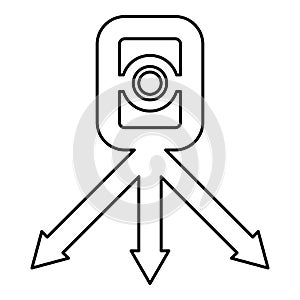 Theodolite survey equipment for measurements on tripod geodetic device tacheometer research level instrument geodesy tool contour