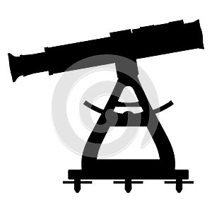 Theodolite Vector. Illustration Isolated On White Background. A Vector Illustration.