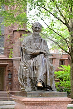 Theodore Dwight Woolsey Statue, Yale University, CT, USA photo
