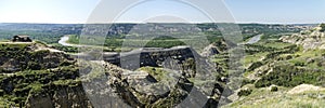 Theodore Roosevelt National Park - North Unit River Bend Overlook - panorama