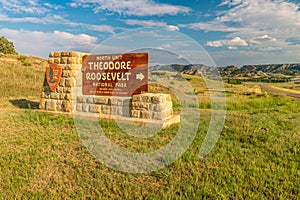 Theodore Roosevelt National Park sign