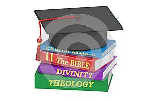 Theology education, 3D rendering