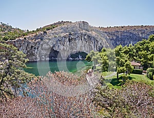 Therapeutic spa Vouliagmeni lake, Athens Greece