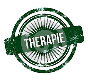 therapie - green grunge stamp