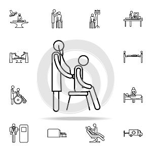 therapist icon. medicine icons universal set for web and mobile