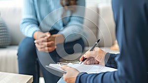 The therapy session in progress..AI generated image