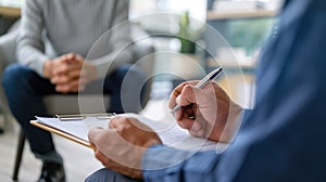 The therapy session consultation.AI generated image