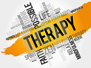 Therapy word cloud