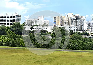 San juan puerto rico aerial view  panorama city