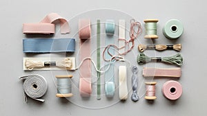 There are also spools of thread and embroidery floss in coordinati