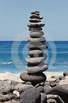 There is a cairn on the Atlantic coast near Puerto de la Cruz