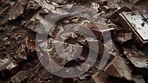 there are many different types of chocolate bars stacked on top of each other