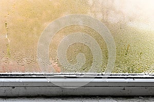 there is mold and mildew on the wet window