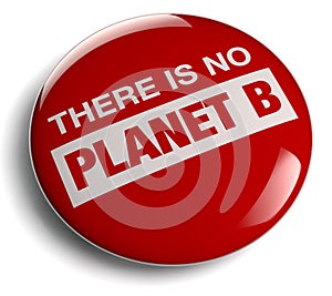 There is No Planet B Red Symbol