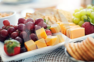 There are plenty healthy foods available. High angle shot of an assorted healthy food platter.