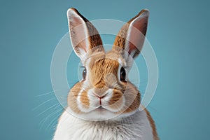 Cute Rabbit's Gaze The Curious World of Rabbits, Generative AI