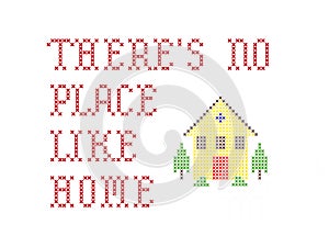 There's no place like home embroidery