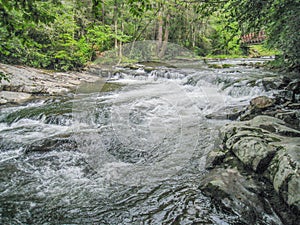 Whitetop Laurel Creek Waterfall in Virginia