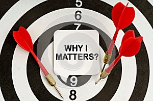 There is a sign on the target that says - WHY IT MATTERS