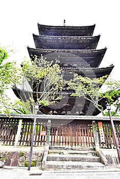 Five-storied pagoda in Kyoto