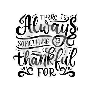 There is always something to be thankful for