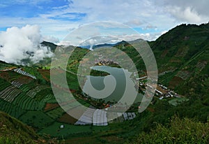 Cebongan Lake, Dieng Plateau, Central Java, Indonesia