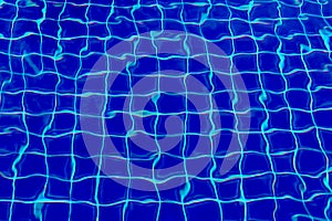 Wallpaper texture blue water in swimming pool