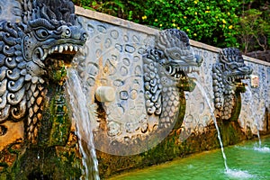 Natural hot spring resort Air Panas Banjar on Bali photo