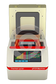 Thermal Cycler, PCR machine. 3D rendering