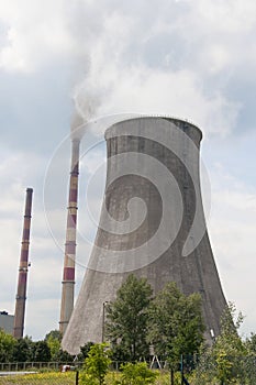 Thermal-electric power station - cooling tower