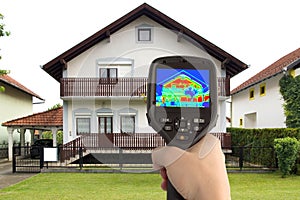 Thermal Image of the House photo