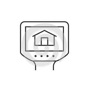 Thermal imager line outline icon