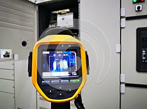 Thermal imaging inspection of electrical equipment in electrical room