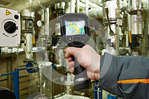Thermal imaging inspection of heating equipment