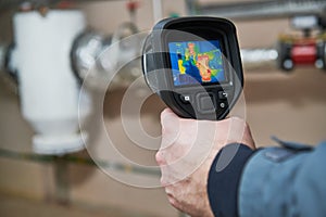 Thermal imaging inspection of heating equipment