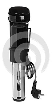 Thermal immersion circulator isolated on white. Sous vide cooker